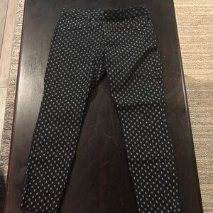 GAP Black and White Patterned Skinny Pants